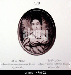 RusPortraits v4-170 M-lle Mars (Anna) 1779-1847 Frantsuaza Bute Ippolita Banque D'Images