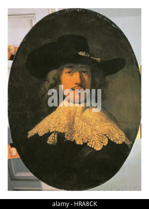 Rembrandt Portrait d'un jeune Diplôme Banque D'Images