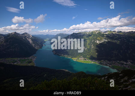 Vue du lac Achensee de mountain Baerenkopf, Tyrol, Autriche Banque D'Images