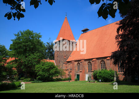 Cloître cloître Ebstorf, église, Ebstorf, Lüneburger Heide, Basse-Saxe, Allemagne, Europe Banque D'Images