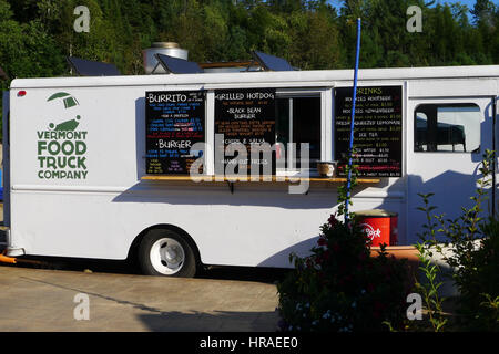 Le célèbre New York camion alimentaire au Burke, Vermont, Etats-Unis Banque D'Images