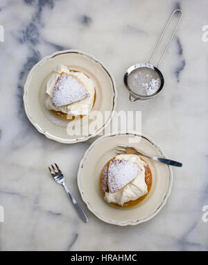 L'Agence suédoise de Mardi Gras feuilletée semla Banque D'Images