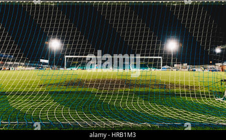 Vanarama Football Ligue Nationale : Eastleigh, Hampshire, Royaume-Uni. 28 Février, 2017. Eastleigh FC prendre sur Aldershot Town FC dans la Ligue nationale de football Vanarama au stade Silverlake résultant en un nul 1-1. Credit : Bailey/Alamy Live News Banque D'Images