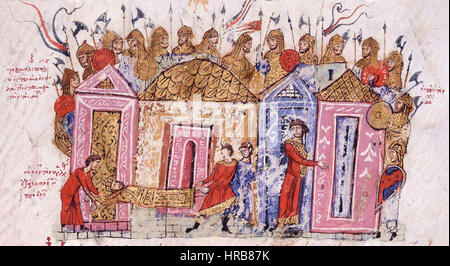 Chronique Skylitzis garde varangienne Banque D'Images