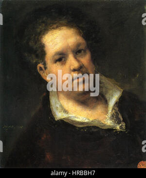Autoportrait à 69 ans par Francisco de Goya
