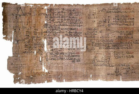 Papyrus mathématique Rhind Banque D'Images