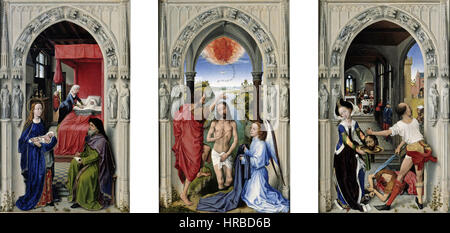 Rogier van der Weyden - l'autel de Saint Jean - Google Art Project Banque D'Images