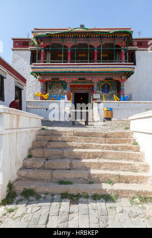 Wudangzhao monastère situé à environ 70km au nord-est de Baotou, en Mongolie intérieure, la Chine. Banque D'Images