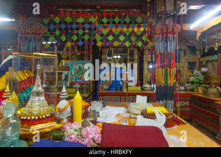 Wudangzhao monastère situé à environ 70km au nord-est de Baotou, en Mongolie intérieure, la Chine. Banque D'Images