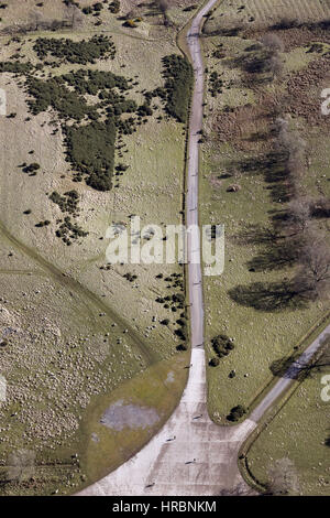 Vue aérienne de Catterick Garrison, North Yorkshire, UK Banque D'Images