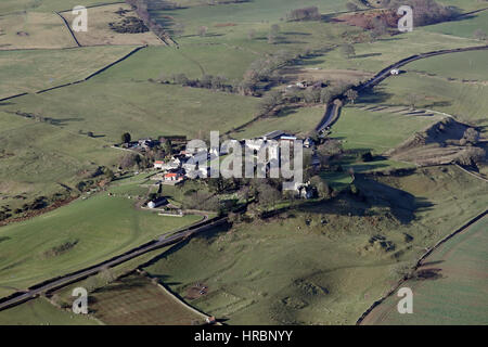 Vue aérienne de Kirby Hill village près de Richmond, North Yorkshire, UK Banque D'Images