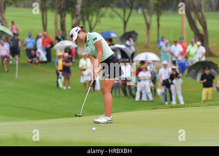 Bangkok - 26 février : Lydia Ko de la Nouvelle-Zélande dans Honda LPGA Thailand 2017 au Siam Country Club, Pattaya Old Course le 26 février 2017 à Chonburi Banque D'Images