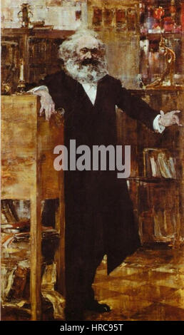 Ritratto di Karl Marx Banque D'Images