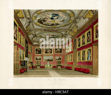 Imprimeur de la Chambre de l'État, le château de Windsor, de résidences royales, l'Pyne 1819 - panteek pyn5-132 Banque D'Images