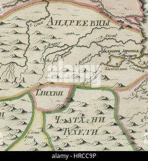 L'Empire russe (1745) HQ Carte XI.J Banque D'Images