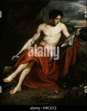 Sir Anthony Van Dyck 'Saint Jean le Baptiste dans le désert", Houston Baptist University Banque D'Images
