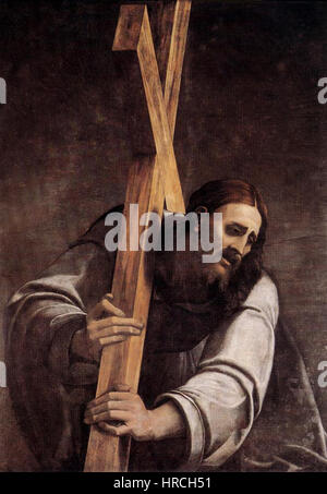 Christ portant la croix et moine chartreux | Andrea Solario