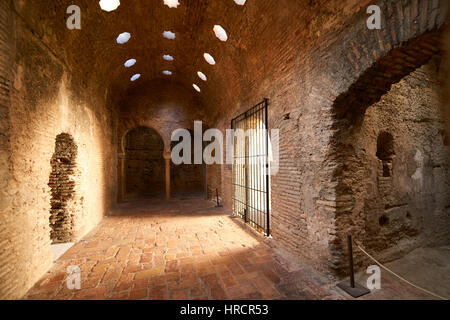 El Bañuelo hammam mauresque dans l'Albaicin, Grenade, Espagne, Europe Banque D'Images