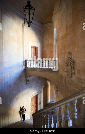 Palacio de Carlos V, Alhambra de Granada, Granada, Andalousie, Espagne, Europe Banque D'Images