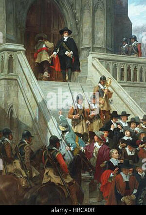 CromwellDissolvingLongParliament Banque D'Images