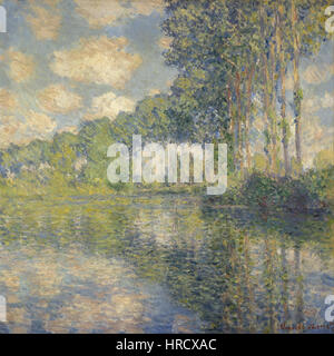 Claude Monet - Peupliers sur l'Epte - Google Art Project Banque D'Images
