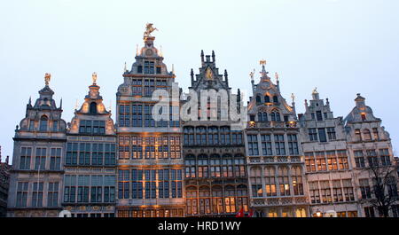 Monental ancienne guilde sur Grote Markt (place du grand marché), Anvers, Belgique Banque D'Images