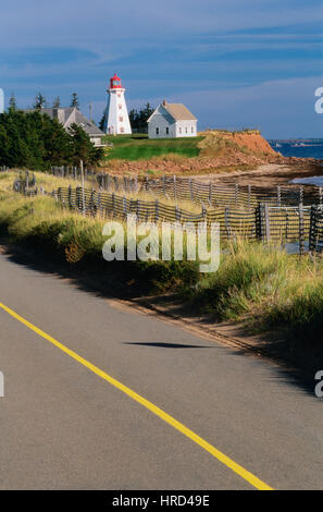 Phare de Panmure Island, Prince Edward Island, Canada Banque D'Images