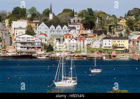 Vue sur le front de mer historique, Lunenburg, Nova Scotia, Canada Banque D'Images