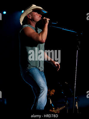 Kenny Chesney fonctionne à Stagecoach Country Music Festival à Indio, Californie le 26 avril 2009. Banque D'Images