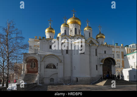 Kremlin de Moscou, Place de la cathédrale, vue de la cathédrale de l'Annonciation a été construit en 1484 - 1489 ans, l'objet de l'héritage culturel, monument Banque D'Images