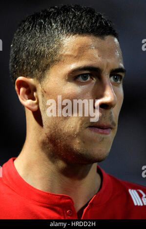 20110507 NANCY, France : Belge Eden Hazard de Lille OSC en action, au cours de la Ligue française d'un match de football comme Nancy contre Lille OSC, à l'Marce Banque D'Images