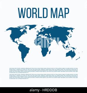 Vector illustration d'une carte du monde Illustration de Vecteur