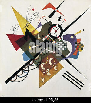 Vassily Kandinsky, 1923 - On White II Banque D'Images