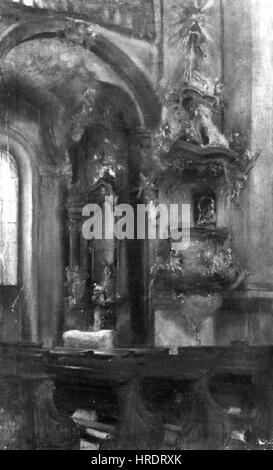 Heinrich Jakesch 1867-1909 - Kostel dei Frari v - Benatkach Kostel sv. Mikulase v Praze Banque D'Images