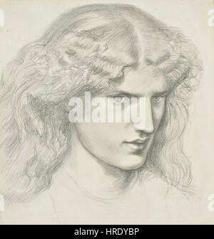 Annie Miller par Dante Gabriel Rossetti (1828-1882) Banque D'Images