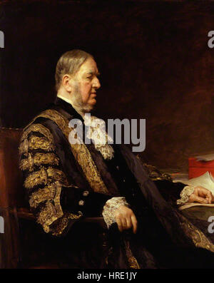 Sir William Vernon Harcourt par Sir Arthur Stockdale Cope Banque D'Images