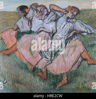 Trois danseurs russes, par Edgar Degas Banque D'Images