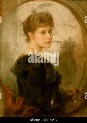 Friedrich August von Kaulbach - Portrait of Young Alexandra Feodorovna Banque D'Images
