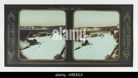 Frédéric et William Langenheim - Hiver, Niagara Falls, Table Rock, Canada - Google Art Project Banque D'Images