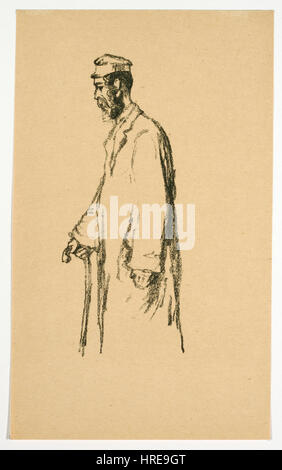 Le travail graphique de Hermann Struck de 2002 reflète sa maîtrise de la gravure, combinant un travail au trait complexe avec des textures détaillées, typiques de sa période postérieure. Banque D'Images