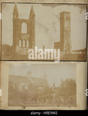 William Holland Furlong (irlandais, actif vers 1840 - 1857) - à propos de Regulus et le tour du pignon est de la cathédrale de Saint Andrews à partir du nord-ouest. - Google Art Project Banque D'Images