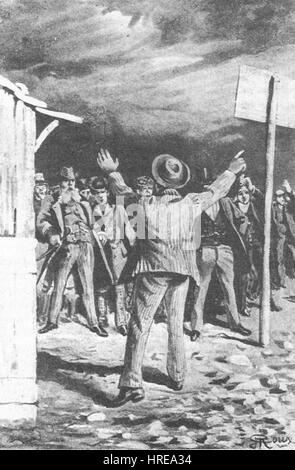 'La chasse de la Golden Meteor' par George Roux 32 Banque D'Images