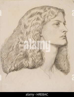 Dante Gabriel Rossetti - Annie Miller Banque D'Images