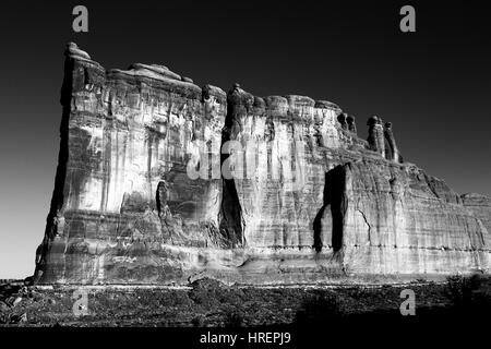 Rock formation, Arches National Park, Utah Banque D'Images