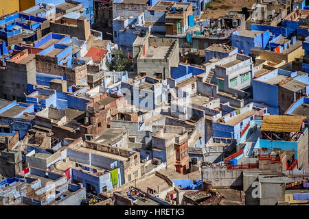 La ville de Jodhpur en Inde appelé aussi comme la ville bleue Banque D'Images