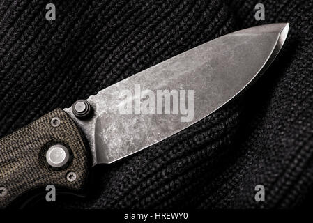 Effectuer tous les jours le couteau. Couteau en acier inoxydable Banque D'Images