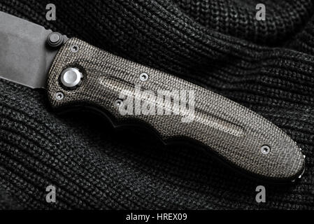 Effectuer tous les jours le couteau. Couteau en acier inoxydable Banque D'Images