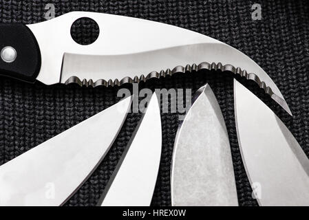 Jeu de lames de couteau edc Banque D'Images