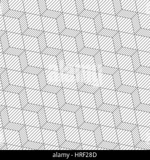 Modèle sans couture. Élégante texture dans la forme d'étapes en diagonale. Lignes répétitives, cubes, losanges, hexagones. Monochrome. En toile de fond. Web. Vec Illustration de Vecteur