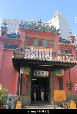 Temple de jade à Ho Chi Minh Ville au Vietnam. L'Empereur Jade Temple a été construit par la communauté chinoise en 1911 Banque D'Images